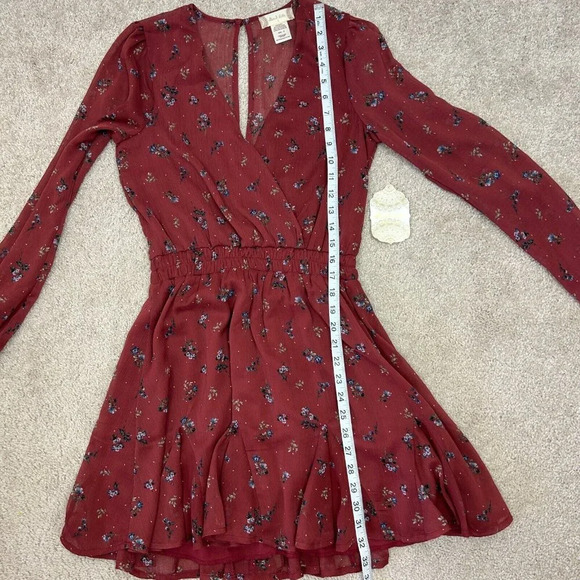 Altar'd State Dress Womens Size Small Floral Long Sleeve Fall Ladies New w Tag - Picture 7 of 11